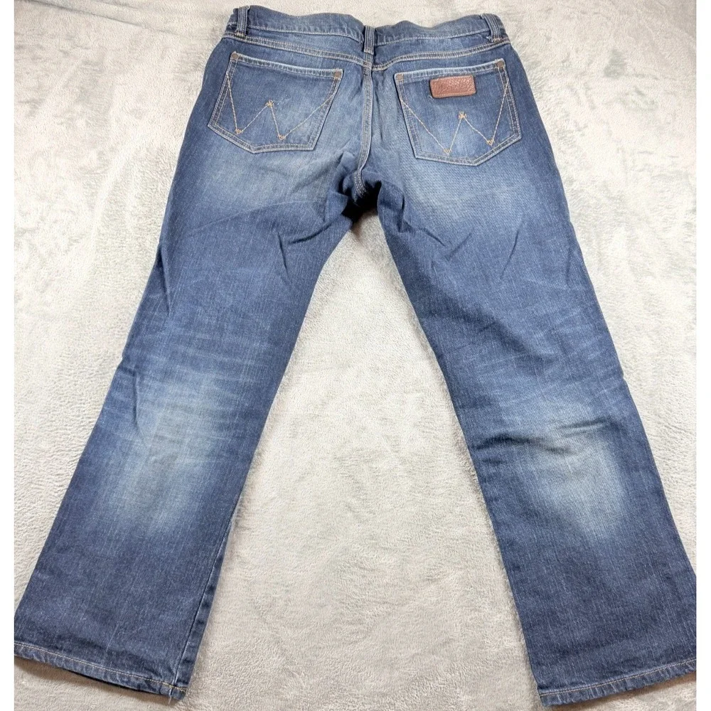 Wrangler Retro Relaxed Boot Jeans 33x30 Dark Wash Stretch Cowboy Western Denim